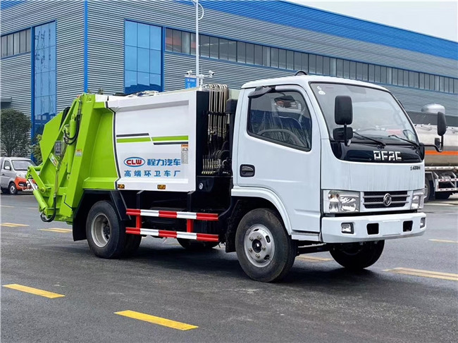 東風(fēng)4方藍(lán)牌壓縮垃圾車(chē)-后裝壓縮垃圾車(chē)