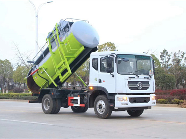 國(guó)五東風(fēng)D9餐廚垃圾車(chē)-8.5方圓罐