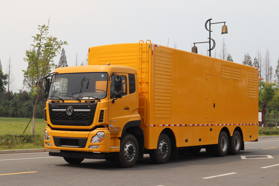 國六東風天龍前四后八大型電源車/移動電源車