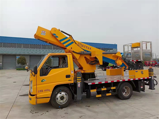 新款江鈴27米藍(lán)牌高空作業(yè)車